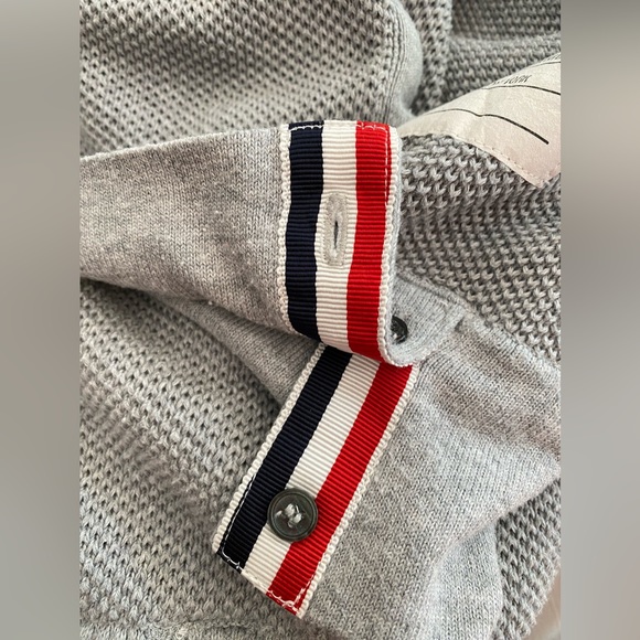 Gray Sweatpants wz Drawstrings.pockets.  100% Cotton.stripes.Size 4.Waist 33-40" - Picture 7 of 14